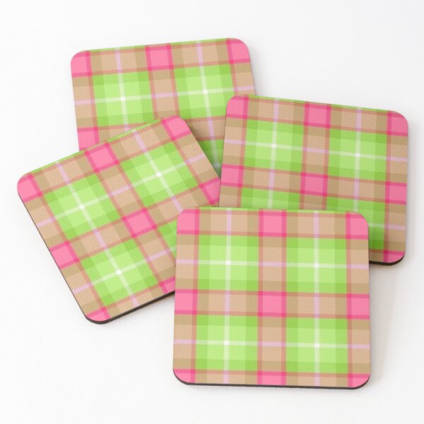Item preview, Y2K Hot Pink and Lime Green Plaid Pattern | Retro 2000s Tartan Grid Aesthetic designed and sold by BrontesWhimsyStore.