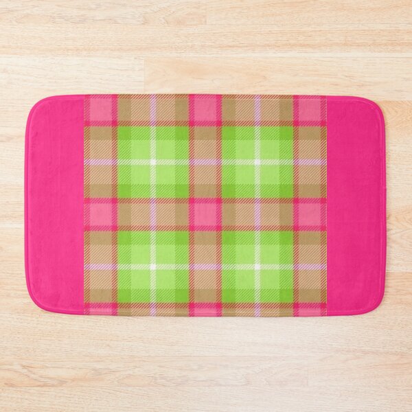 Item preview, Y2K Hot Pink and Lime Green Plaid Pattern | Retro 2000s Tartan Grid Aesthetic designed and sold by BrontesWhimsyStore.