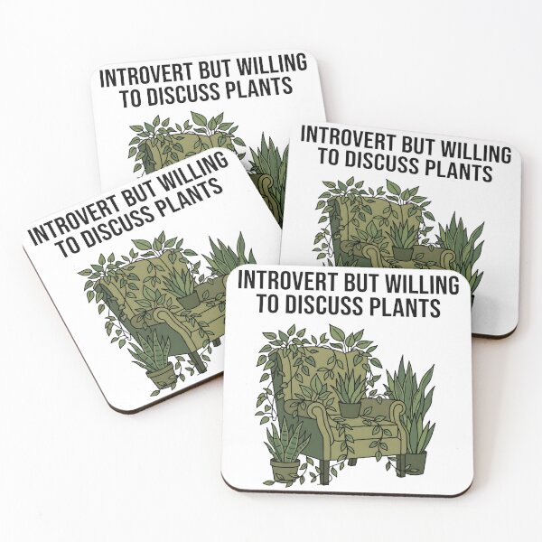 Item preview, Introvert Willing To Discuss Plants Funny Botanical Jungle Aesthetic designed and sold by WorldShop17.