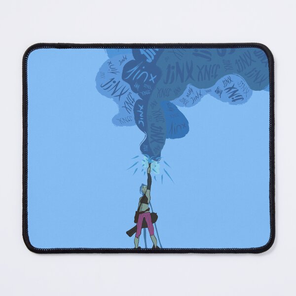 Item preview, Arcane Jinx Blue Smoke Flare | Loose Cannon Graphic Art designed and sold by qfa Originals.