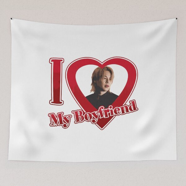Item preview, I Love My Idol Boyfriend Heart Graphic  designed and sold by vanniBradrick.