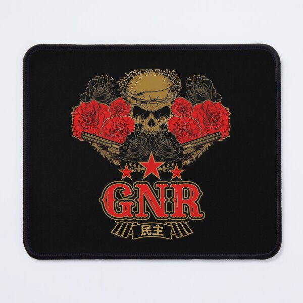 Item preview, GNR Skull Top Hat and Roses Vintage Rock Design designed and sold by FoxDaves.