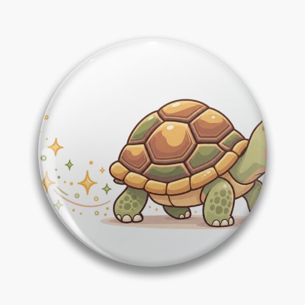 Item preview, Cute Slow Tortoise Walking – Minimalist Pastel Turtle Sticker designed and sold by 3bqre.