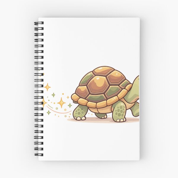 Item preview, Cute Slow Tortoise Walking – Minimalist Pastel Turtle Sticker designed and sold by 3bqre.