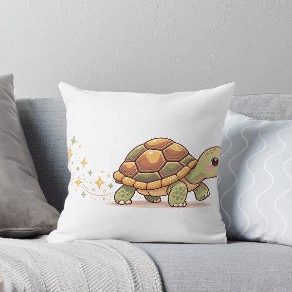 Item preview, Cute Slow Tortoise Walking – Minimalist Pastel Turtle Sticker designed and sold by 3bqre.