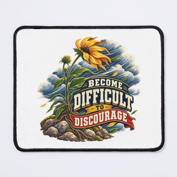Item preview, Become Difficult to Discourage designed and sold by Mosslume Studio.