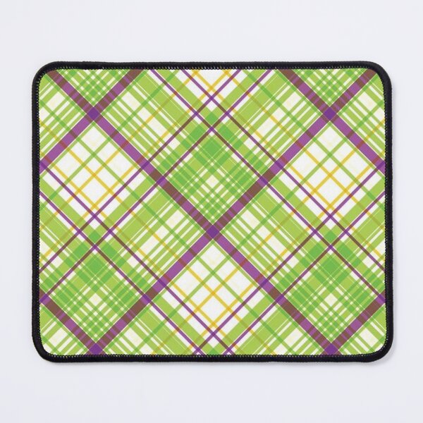 Item preview, Y2K LLime Green and Purple Diagonal Plaid Pattern | Retro 2000s Tartan Grid Aesthetic designed and sold by BrontesWhimsyStore.