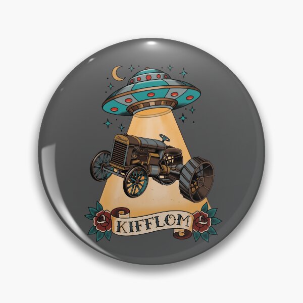 Item preview, Kifflom UFO Traditional Tattoo designed and sold by Fictional Ink Society.