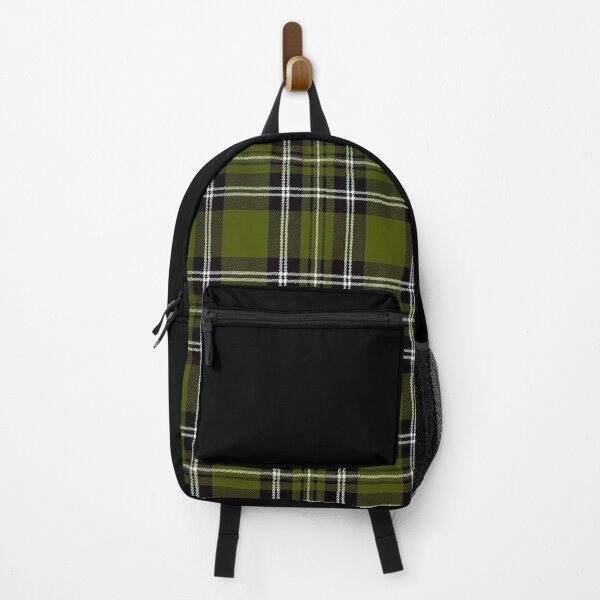 Item preview, Y2K Olive Green and Black Plaid Pattern | Retro 2000s Grunge Tartan Aesthetic designed and sold by BrontesWhimsyStore.