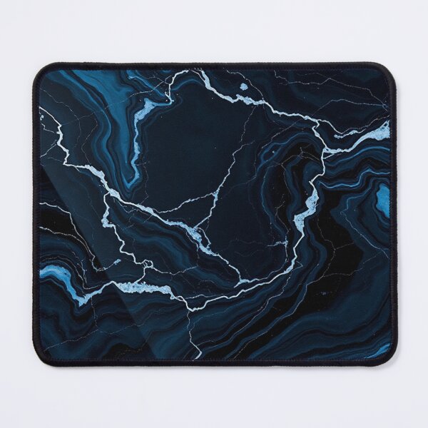 Item preview, Dark Blue Light Vein Marble designed and sold by IntelliMindDesigns.
