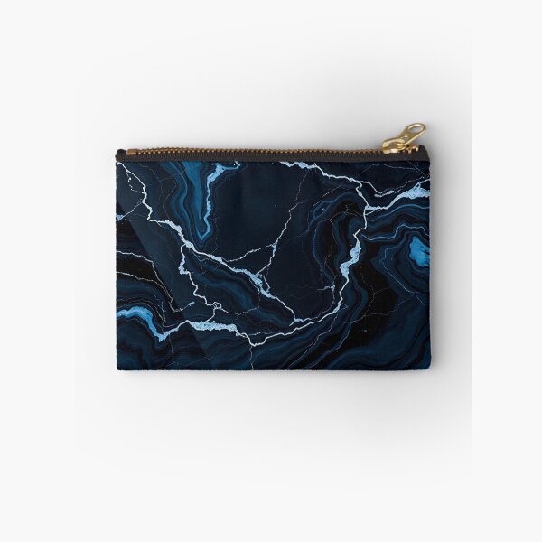 Item preview, Dark Blue Light Vein Marble designed and sold by IntelliMindDesigns.