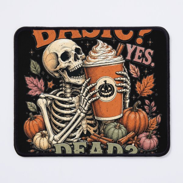 Item preview, Funny Pumpkin Spice Skeleton Halloween Coffee designed and sold by PIXENTRA.