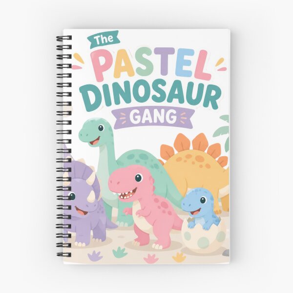 Item preview, Cute Pastel Dinosaurs Seamless Pattern designed and sold by NuviBees.