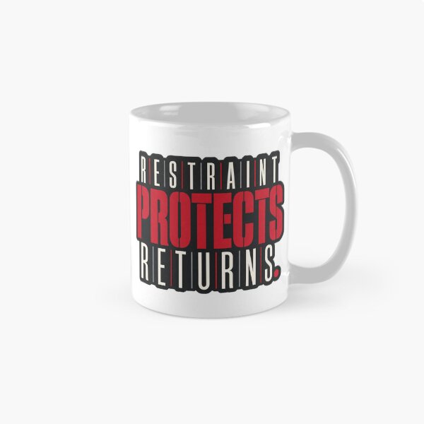 Item preview, Restraint Protects Returns Trading Discipline Quote designed and sold by VolatilityEdge.