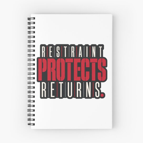 Item preview, Restraint Protects Returns Trading Discipline Quote designed and sold by VolatilityEdge.