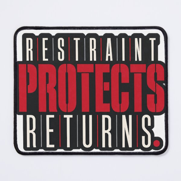 Item preview, Restraint Protects Returns Trading Discipline Quote designed and sold by VolatilityEdge.