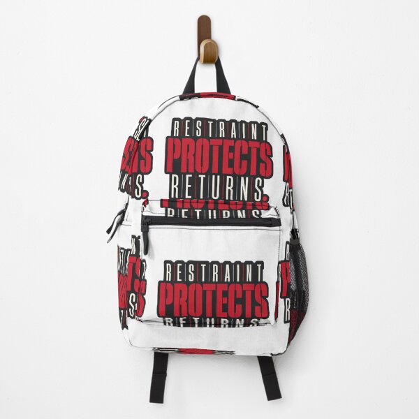 Item preview, Restraint Protects Returns Trading Discipline Quote designed and sold by VolatilityEdge.