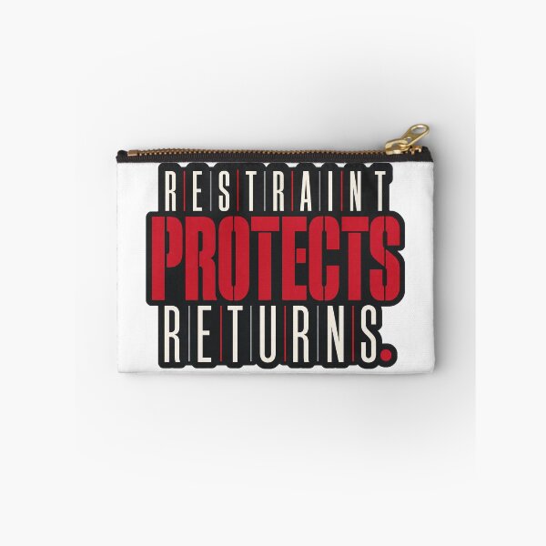 Item preview, Restraint Protects Returns Trading Discipline Quote designed and sold by VolatilityEdge.