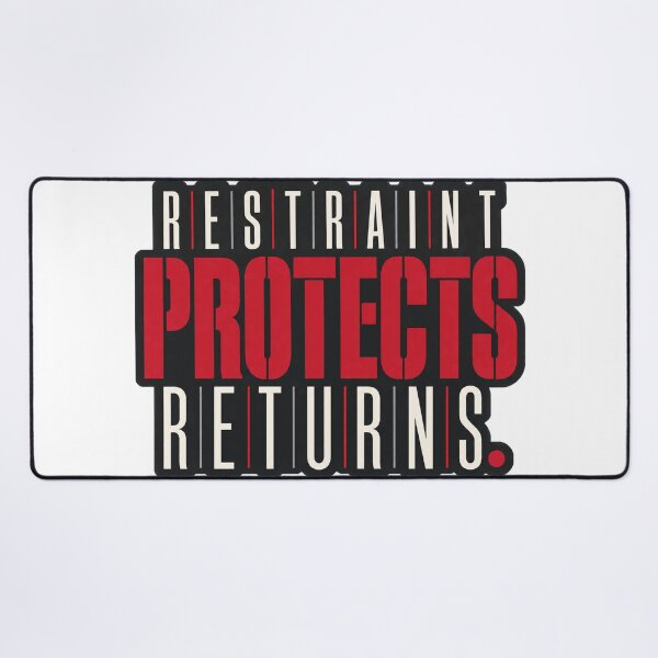 Item preview, Restraint Protects Returns Trading Discipline Quote designed and sold by VolatilityEdge.