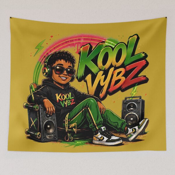 Item preview, Kool Vybz Graffiti Music Boy Urban Streetwear Design designed and sold by digitalbob60.