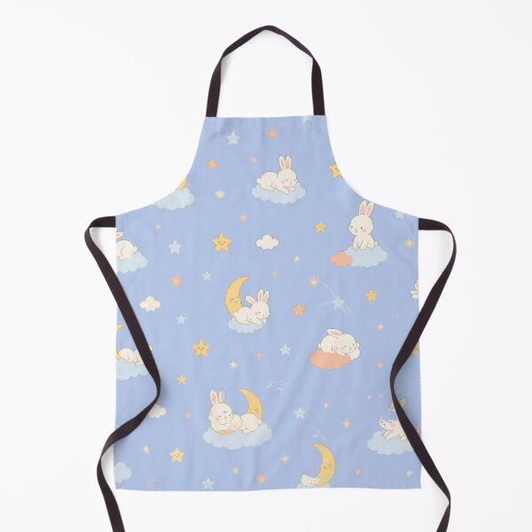 Item preview, Cute Bunny and Moon Seamless Pattern designed and sold by NuviBees.