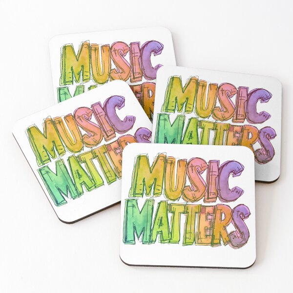 Item preview, Rainbow "MUSIC MATTERS" design designed and sold by OmStudioz .