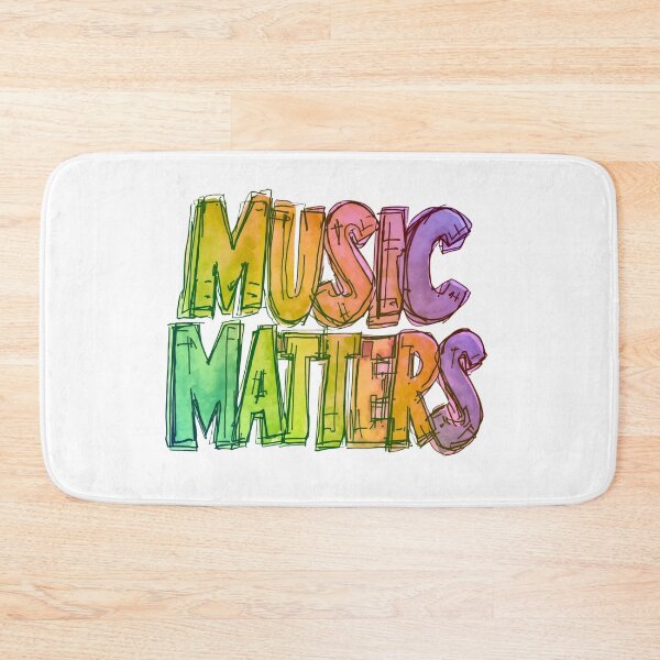 Item preview, Rainbow "MUSIC MATTERS" design designed and sold by OmStudioz .
