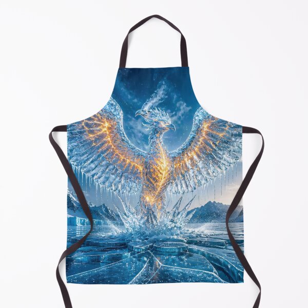 Item preview, Crystal Phoenix Rising Through Fire and Ice designed and sold by DreamyWallVibes.
