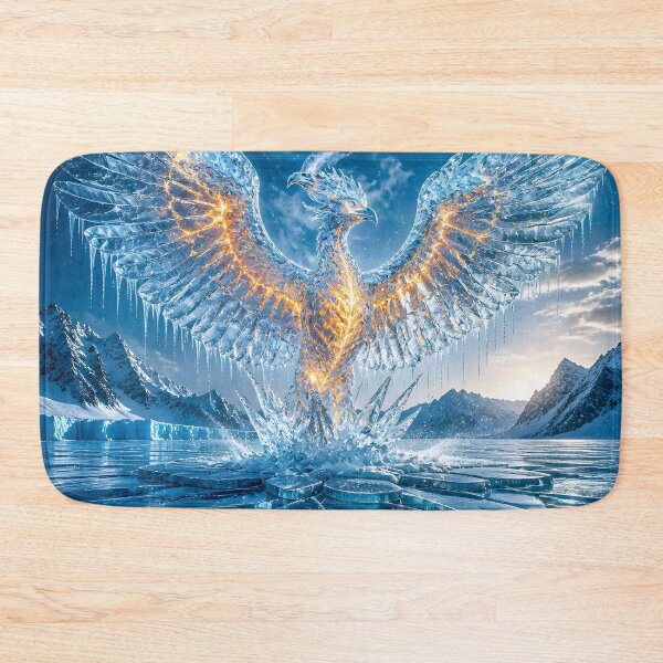 Item preview, Crystal Phoenix Rising Through Fire and Ice designed and sold by DreamyWallVibes.
