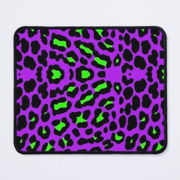 Item preview, Y2K Lime Green and Purple Leopard Print | Retro 2000s Cheetah Pattern Aesthetic designed and sold by BrontesWhimsyStore.