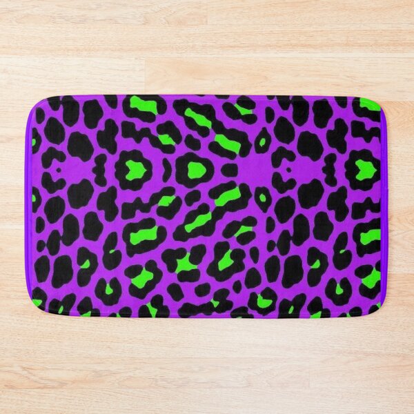 Item preview, Y2K Lime Green and Purple Leopard Print | Retro 2000s Cheetah Pattern Aesthetic designed and sold by BrontesWhimsyStore.