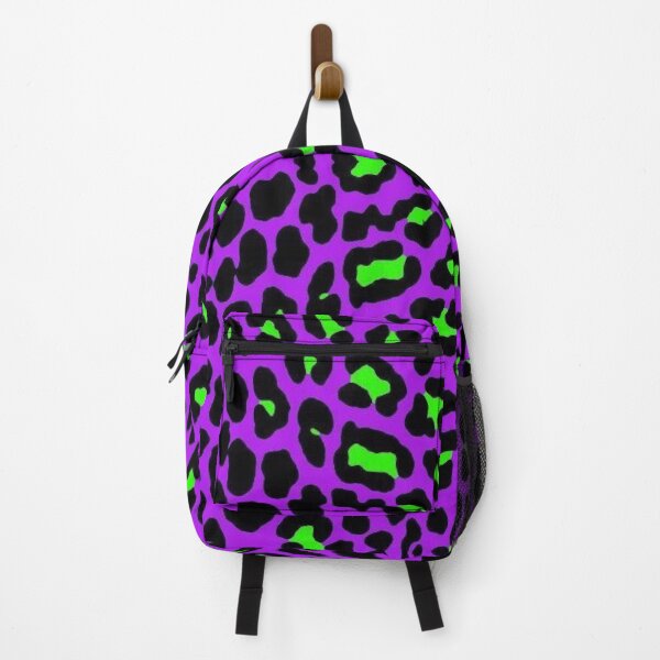 Item preview, Y2K Lime Green and Purple Leopard Print | Retro 2000s Cheetah Pattern Aesthetic designed and sold by BrontesWhimsyStore.