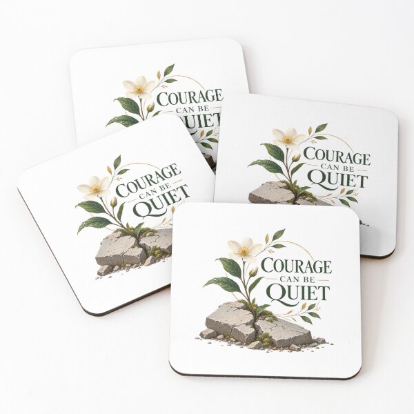 Item preview, Courage Can Be Quiet designed and sold by Mosslume Studio.