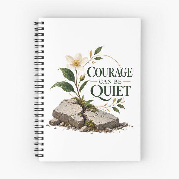 Item preview, Courage Can Be Quiet designed and sold by Mosslume Studio.