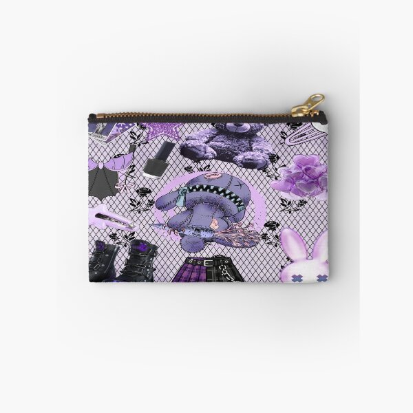 Item preview, Purple Goth Aesthetic Collage Graphic Pattern | Pastel Goth Alt Streetwear designed and sold by Side By Side Studio.