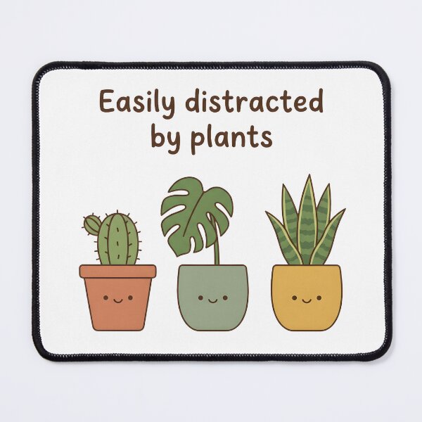 Item preview, Easily Distracted By Plants Cute Kawaii Pots Funny Botanical designed and sold by WorldShop17.
