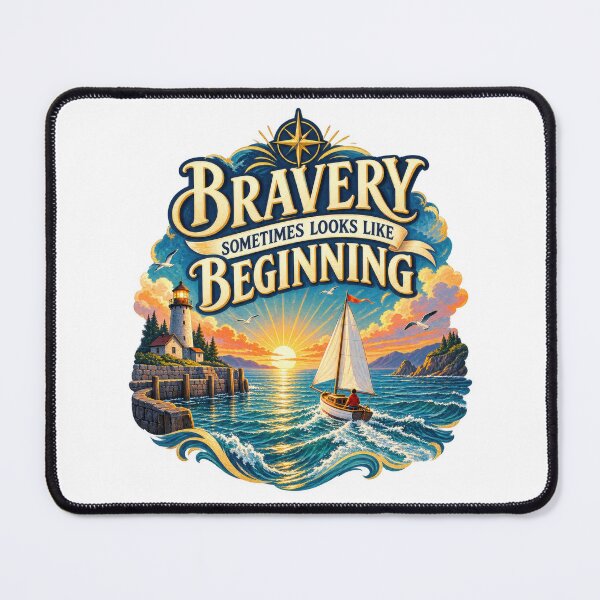 Item preview, Bravery Sometimes Looks Like Beginning designed and sold by Mosslume Studio.