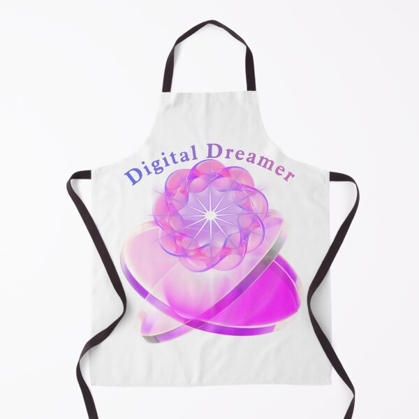 Aperçu de l'œuvre Art holographique du tore cosmique rose lumineux de Digital Dreamer créée et vendue par MinimalAurashop.