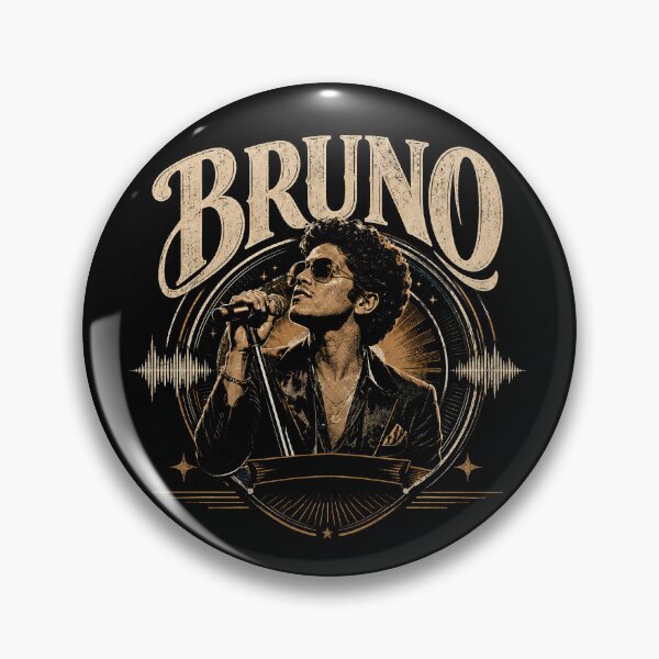 Item preview, Bruno Vintage Singer Concert Retro Music Design designed and sold by Abigaildixon92.