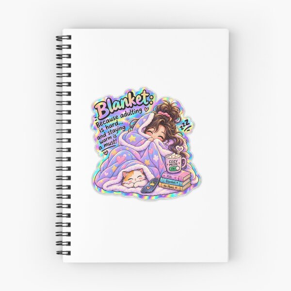 Item preview, Cozy Blanket Holographic Sticker designed and sold by AdAnd-Aura.