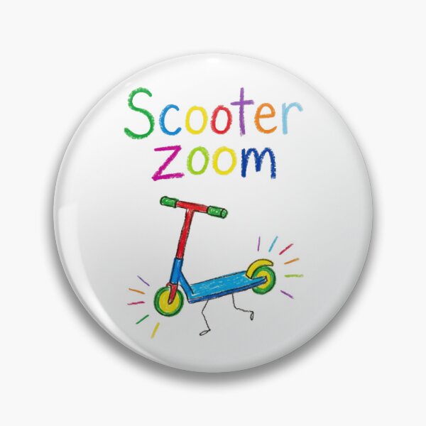 Artikelvorschau, Scooter Zoom Fun Kids Scribble Drawing Playful Art entworfen und verkauft von Zaflab.