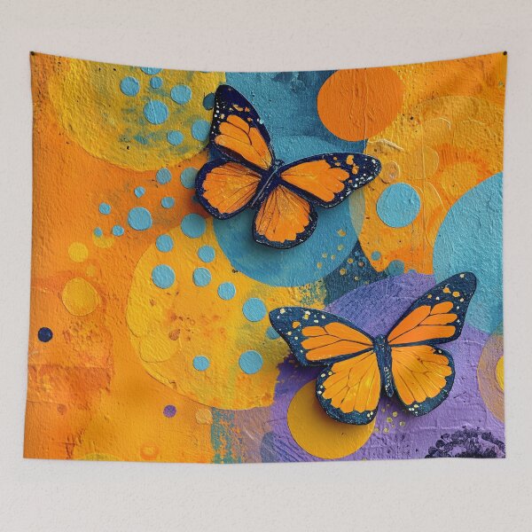 Item preview, Butterfly Dreams In Orange, Yellow, And Blue Abstract designed and sold by DEC02.