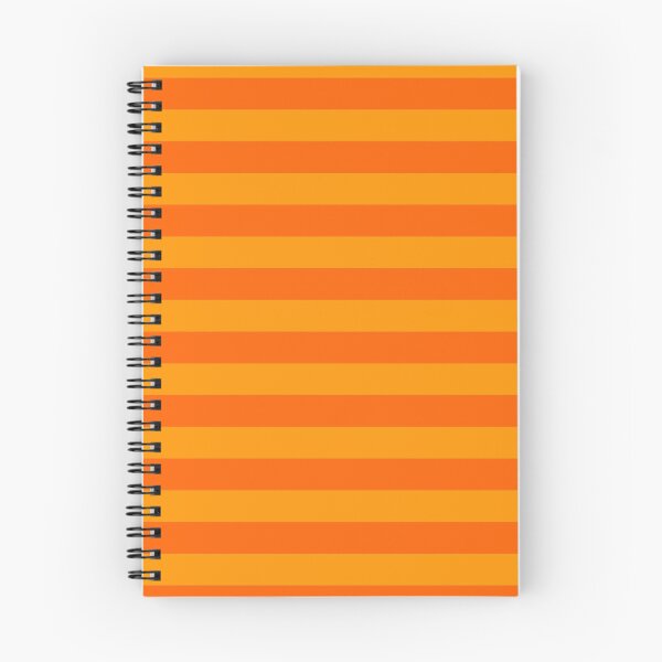 Item preview, Y2K Bright Orange Stripe Pattern | Retro 2000s Citrus Horizontal Stripes designed and sold by BrontesWhimsyStore.