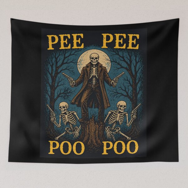 Item preview, Pee Pee Poo Poo Vintage, Cursed Meme, Funny Skeleton Meme designed and sold by nasr-say.