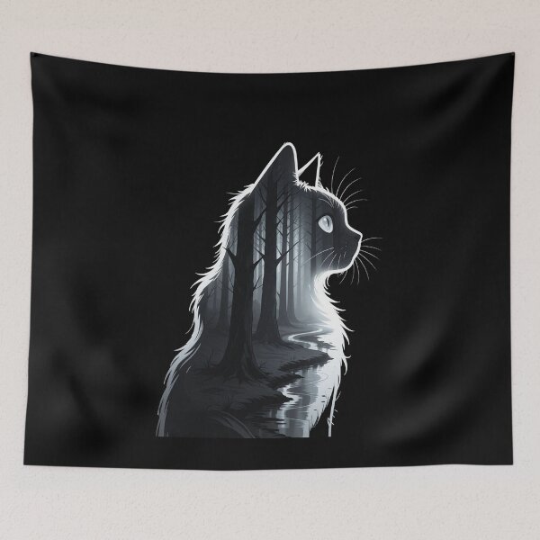 Item preview, Cat Profile for Halloween. designed and sold by Birdie and Flynn.