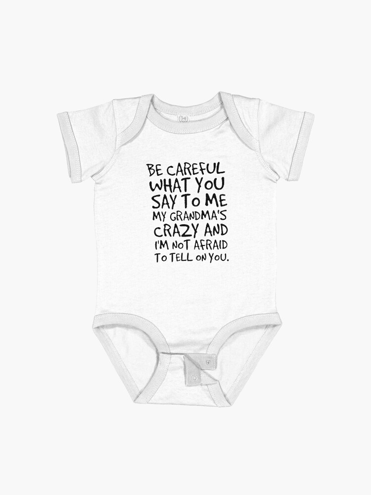 Thumbnail 1 of 2, Baby One-Piece, My crazy grandma - babycloth designed and sold by viCdesign.