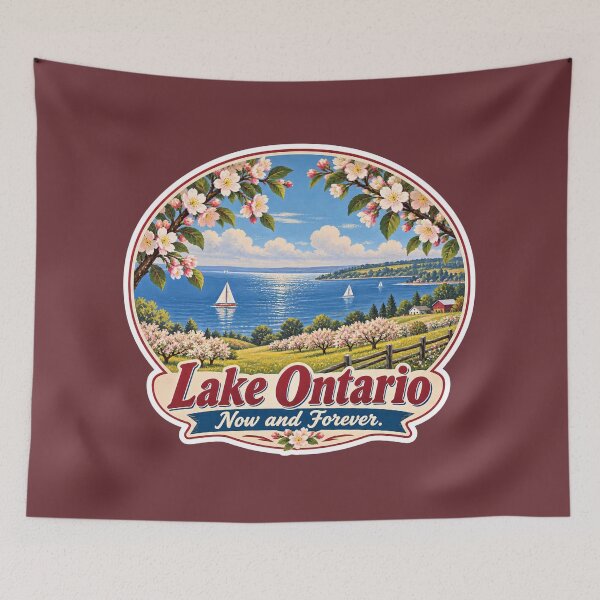 Item preview, Lake Ontario Forever Defending Canadian Sovereignty Scenic Prints designed and sold by PinUpPizzazz.