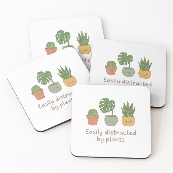 Item preview,  Easily Distracted By Plants Cute Kawaii Pots Funny Botanical designed and sold by WorldShop17.