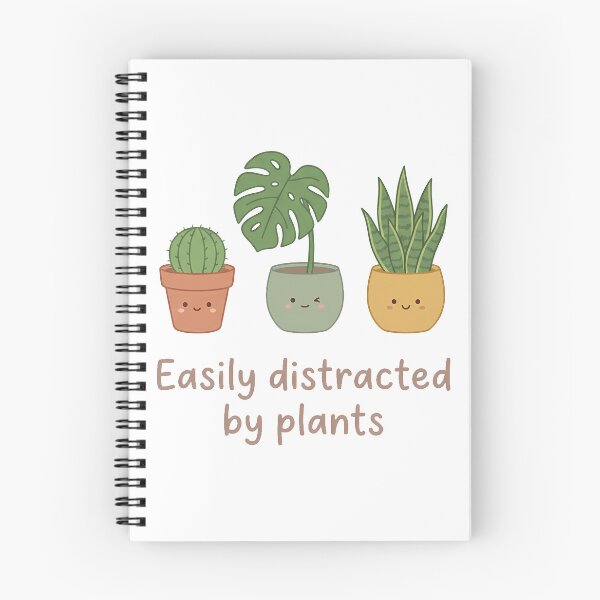 Item preview,  Easily Distracted By Plants Cute Kawaii Pots Funny Botanical designed and sold by WorldShop17.