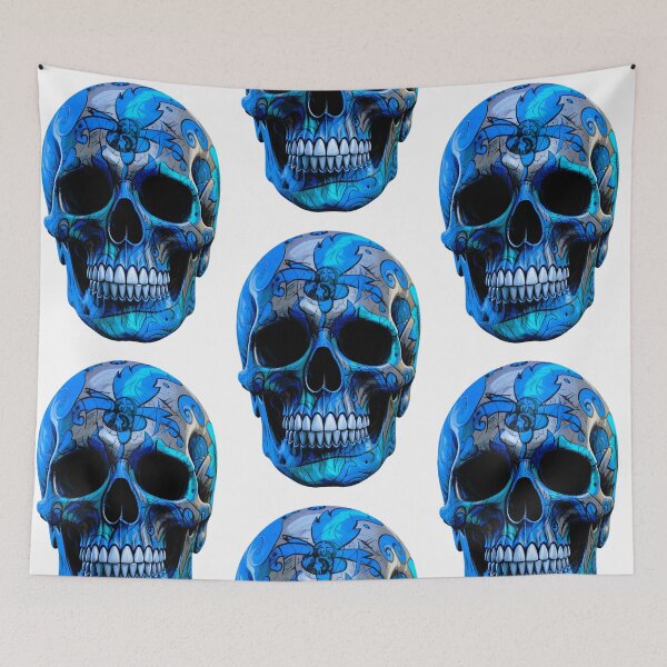 Item preview, HEAD SKULL THE BLUES designed and sold by Shadow & Silk Studio.
